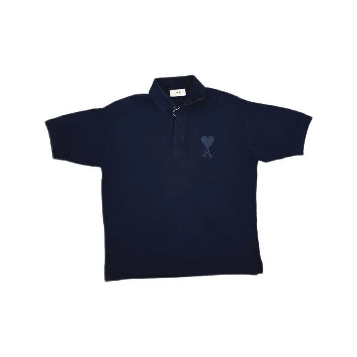 AMI AMIPARIS SS21 Love Short Sleeve Polo Shirt 0079 Size US XS / EU 42 / 0 - 2 Thumbnail