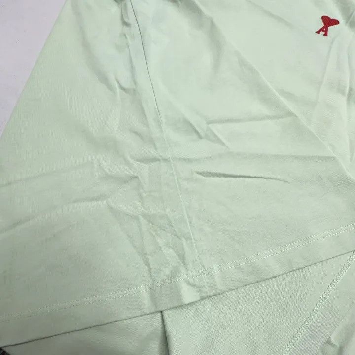 AMI AMIPARIS Logo Embroidered Short Sleeve T-Shirt 0079 Size US M / EU 48-50 / 2 - 12 Thumbnail