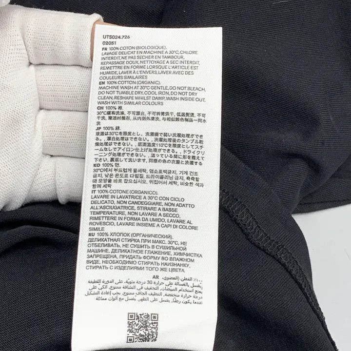 AMI Ami Black Cotton Logo Print T-shirt 0079 Size US S / EU 44-46 / 1 - 3 Thumbnail