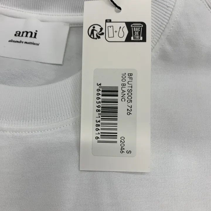 AMI AMIPARIS FW23 Logo Printed Short Sleeve T-Shirt 0079 Size US S / EU 44-46 / 1 - 2 Thumbnail