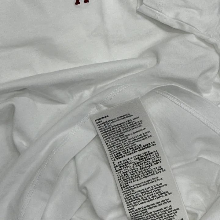 AMI AMIPARIS White Crew Neck Cotton Short Sleeve T-Shirt 0079 Size US L / EU 52-54 / 3 - 4 Thumbnail