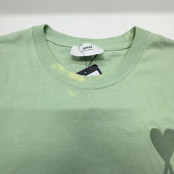 AMI AMIPARIS Love Logo Embroidered Short Sleeve T-Shirt 0079 Size US L / EU 52-54 / 3 - 15 Thumbnail