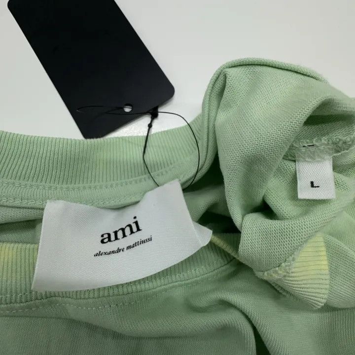 AMI AMIPARIS Love Logo Embroidered Short Sleeve T-Shirt 0079 Size US L / EU 52-54 / 3 - 12 Thumbnail