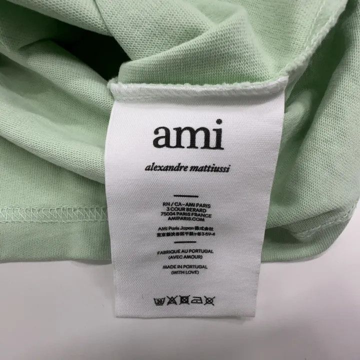 AMI AMIPARIS Love Logo Embroidered Short Sleeve T-Shirt 0079 Size US L / EU 52-54 / 3 - 13 Thumbnail