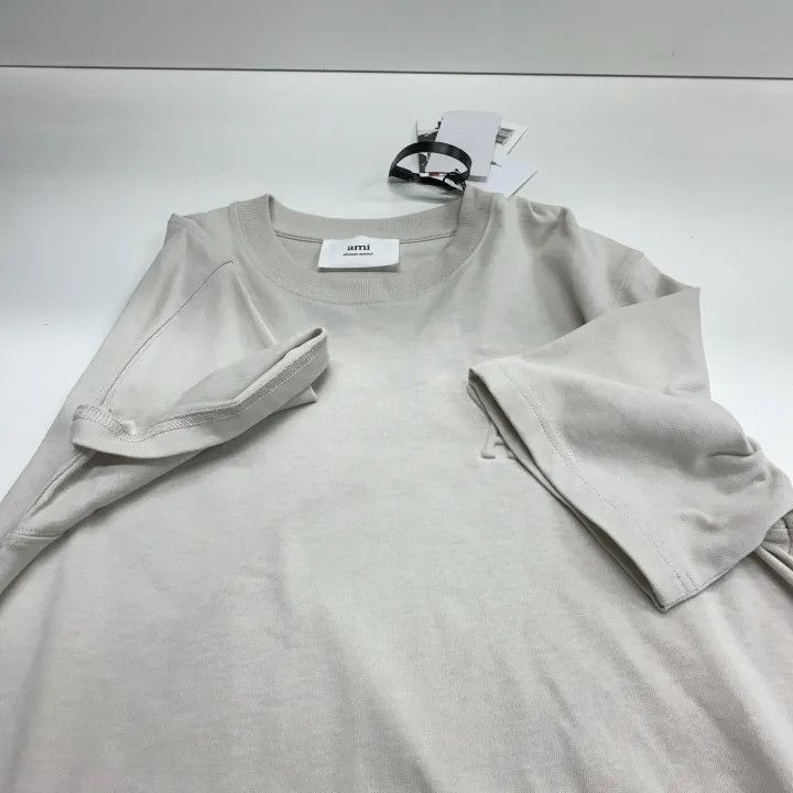 AMI AMIPARIS SS24 Heart Pattern Cotton Short Sleeve Tee 0079 Size US XS / EU 42 / 0 - 10 Thumbnail
