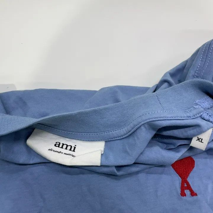 AMI AMIPARIS Casual Heart Embroidered Short Sleeve Tee 0079 Size US XL / EU 56 / 4 - 5 Thumbnail