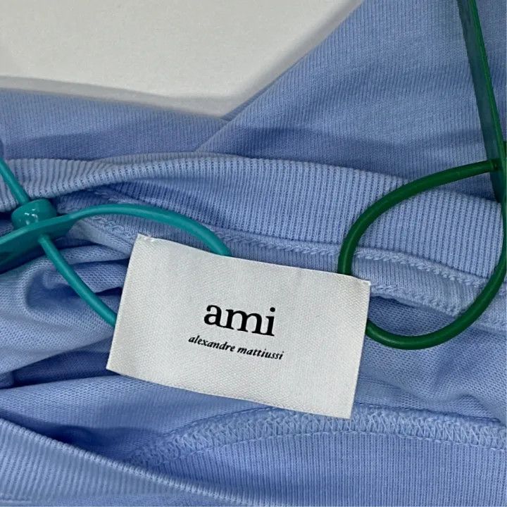 AMI AMIPARIS Heart Embroidered Short Sleeve T-shirt 0079 Size US XXL / EU 58 / 5 - 2 Thumbnail