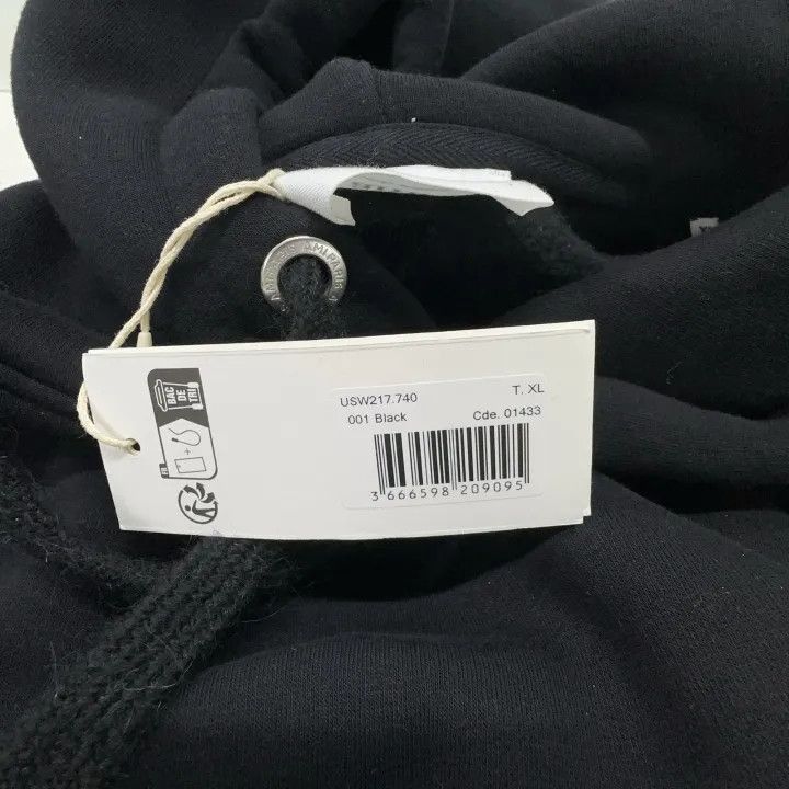 AMI AMIPARIS Black Hooded Pullover Sweatshirt 0079 Size US XL / EU 56 / 4 - 4 Thumbnail