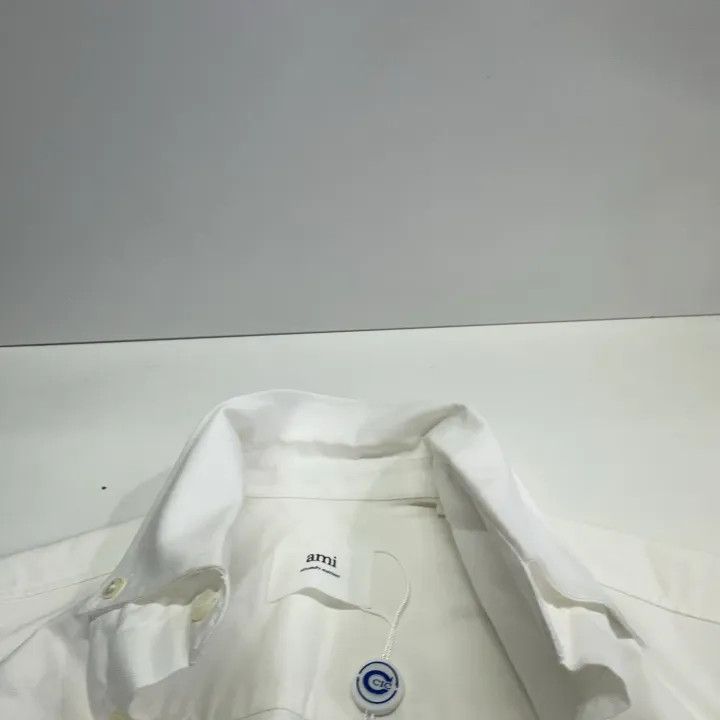 AMI AMIPARIS Red Heart Long Sleeve Button-Up Shirt 0079 Size US S / EU 44-46 / 1 - 7 Thumbnail