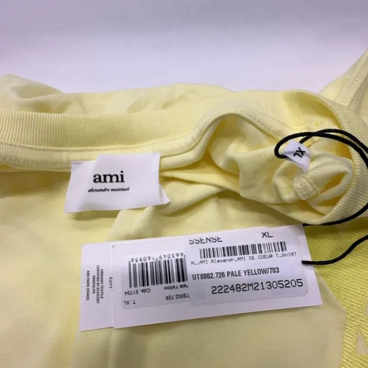 AMI AMIPARIS SS22 Candy Color Heart Logo T-Shirt 0079 Size US XL / EU 56 / 4 - 4 Thumbnail