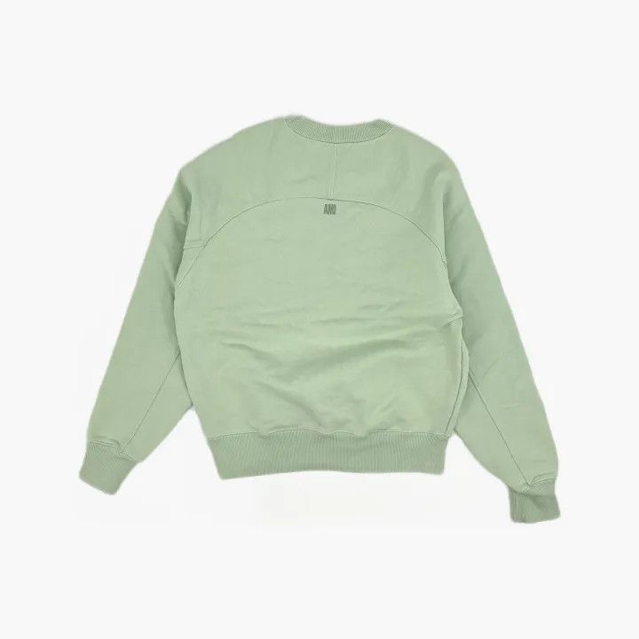 AMI AMIPARIS SS22 Mint Green Heart Logo Sweatshirt 0079 Size US S / EU 44-46 / 1 - 3 Thumbnail