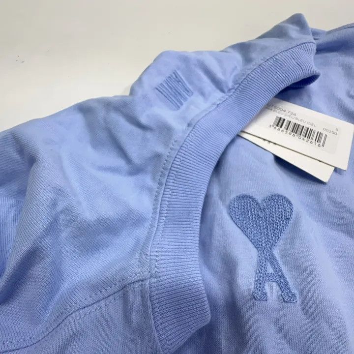 AMI AMIPARIS Heart Embroidered Short Sleeve T-Shirt 0079 Size US S / EU 44-46 / 1 - 7 Thumbnail