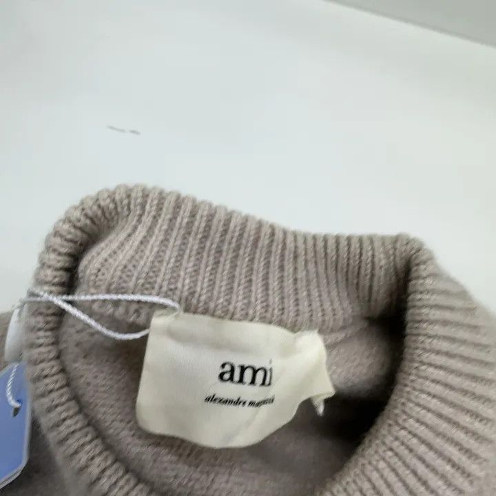 AMI AMIPARIS Love Logo Wool Sweater Unisex 0079 Size US XS / EU 42 / 0 - 6 Thumbnail