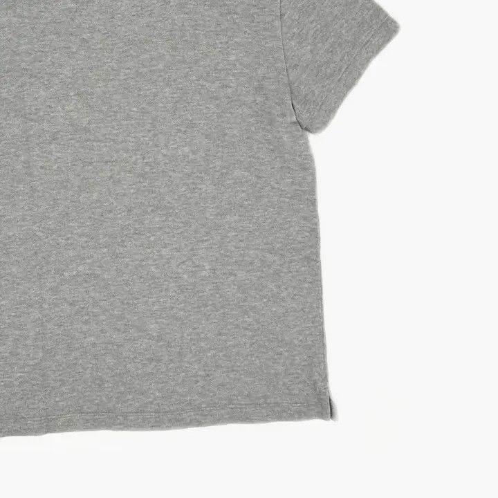 AMI AMIPARIS Gray Cotton Heart Print Polo Shirt 0079 Size US S / EU 44-46 / 1 - 6 Thumbnail