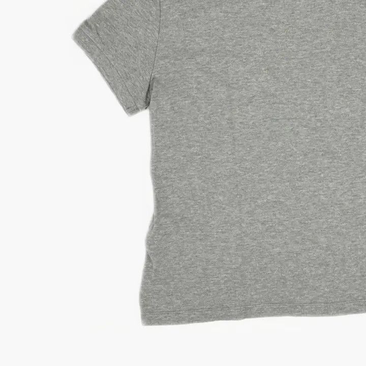 AMI AMIPARIS Gray Cotton Heart Print Polo Shirt 0079 Size US S / EU 44-46 / 1 - 5 Thumbnail