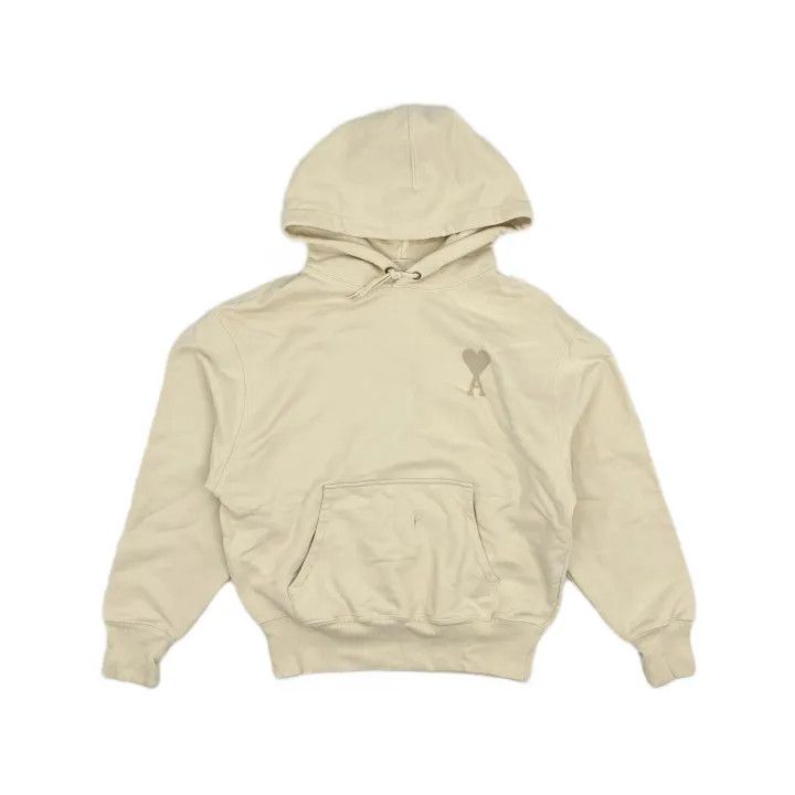 AMI AMIPARIS Heart Hoodie for Couples in Beige 0079 Size US S / EU 44-46 / 1 - 2 Thumbnail