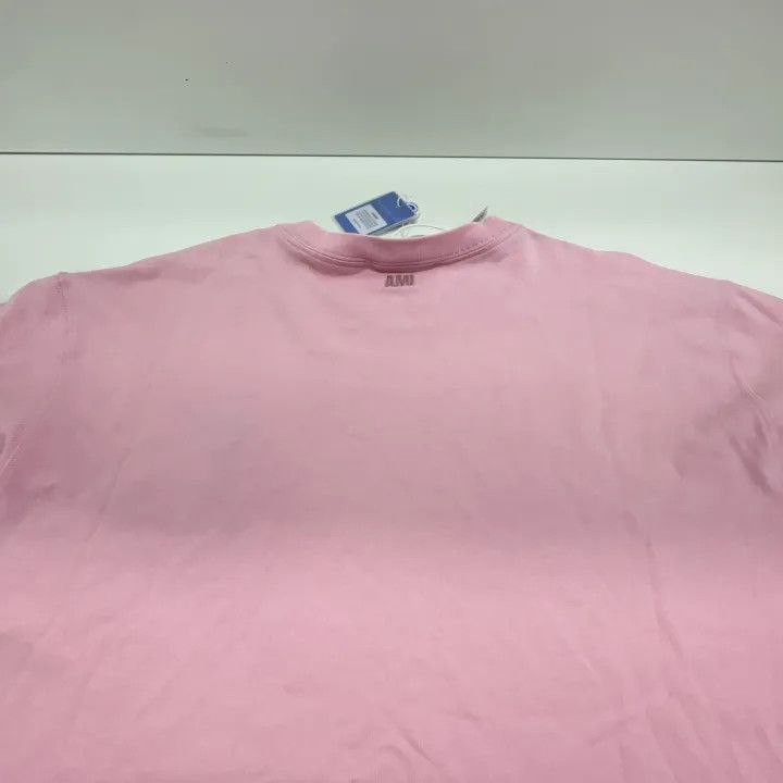 AMI AMIPARIS Pink Heart Logo Short Sleeve T-Shirt 0079 Size US S / EU 44-46 / 1 - 15 Thumbnail