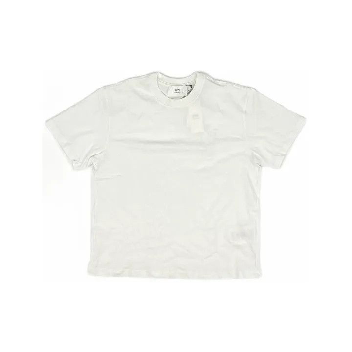 AMI AMIPARIS Heart Logo Embroidered Short Sleeve T-Shirt 0079 Size US XS / EU 42 / 0 - 2 Thumbnail