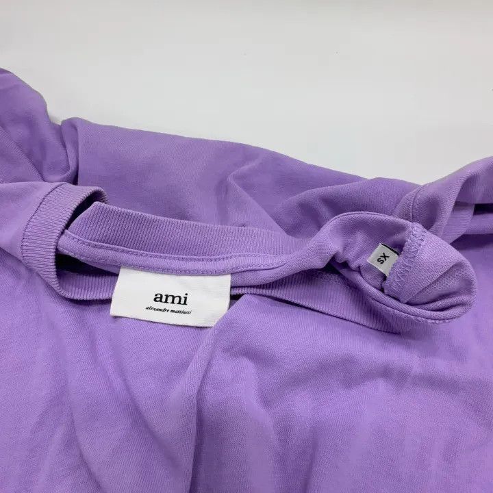 AMI AMIPARIS Heart Embroidered Loose T-Shirt 0079 Size US XS / EU 42 / 0 - 6 Thumbnail
