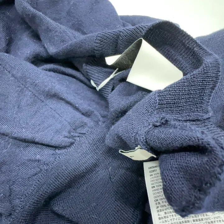 AMI AMIPARIS Navy Heart Embroidered Crewneck Sweater 0079 Size US L / EU 52-54 / 3 - 6 Thumbnail