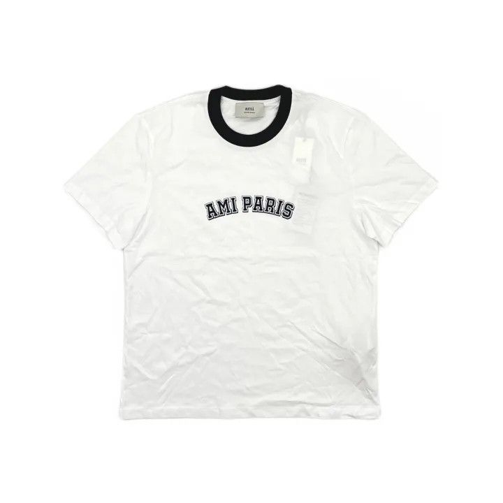 AMI Ami Paris Colorblock Logo Short Sleeve T-Shirt 0079 Size US L / EU 52-54 / 3 - 2 Thumbnail