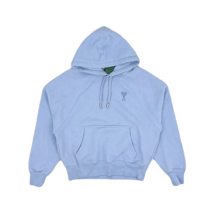 AMI AMIPARIS Blue Heart Embroidered Hoodie 0079 Size US S / EU 44-46 / 1 - 2 Thumbnail