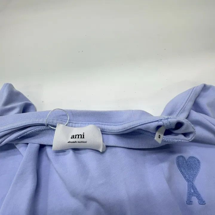AMI AMIPARIS Embroidered Heart Pattern Casual T-Shirt 0079 Size US S / EU 44-46 / 1 - 5 Thumbnail