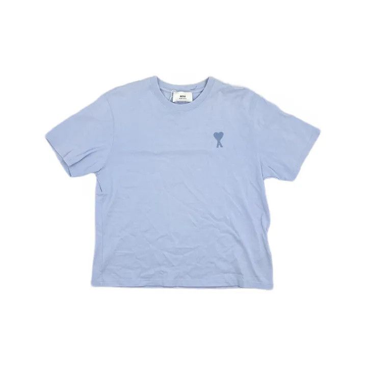 AMI AMIPARIS Embroidered Heart Pattern Casual T-Shirt 0079 Size US S / EU 44-46 / 1 - 2 Thumbnail