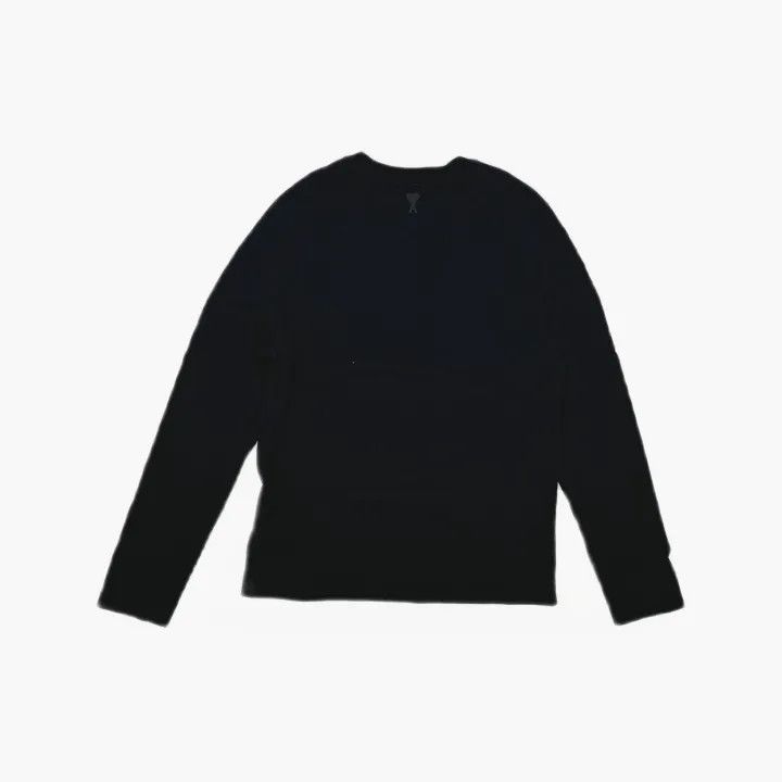 Ami Paris Black Long Sleeve T-Shirt 0079