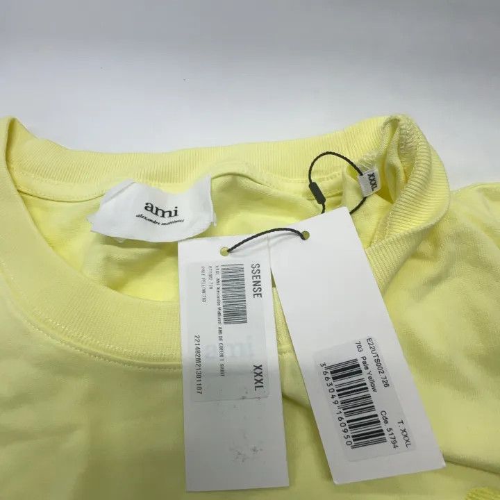 AMI AMIPARIS SS22 Candy Color Heart Logo T-Shirt 0079 Size US XXL / EU 58 / 5 - 4 Thumbnail