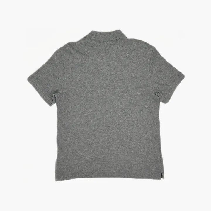 AMI AMIPARIS Heart Embroidery Gray Polo Shirt 0079 Size US M / EU 48-50 / 2 - 3 Thumbnail