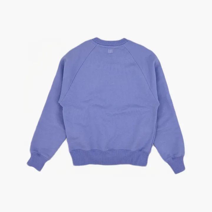 AMI AMIPARIS Purple Embroidered Heart Long Sleeve Sweatshirt 0079 Size US XXS / EU 40 - 3 Thumbnail