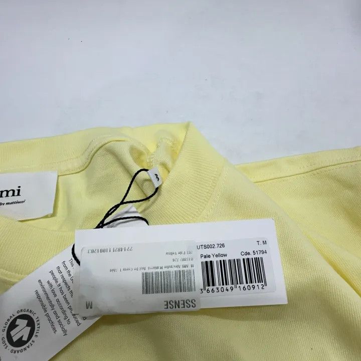 AMI AMIPARIS SS22 Candy Color Heart Logo T-shirt 0079 Size US M / EU 48-50 / 2 - 6 Thumbnail