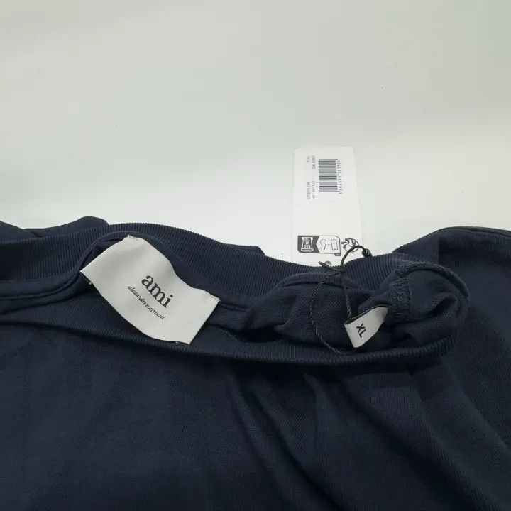 AMI AMI PARIS Logo Oversized Cotton T-Shirt 0079 Size US XL / EU 56 / 4 - 5 Thumbnail