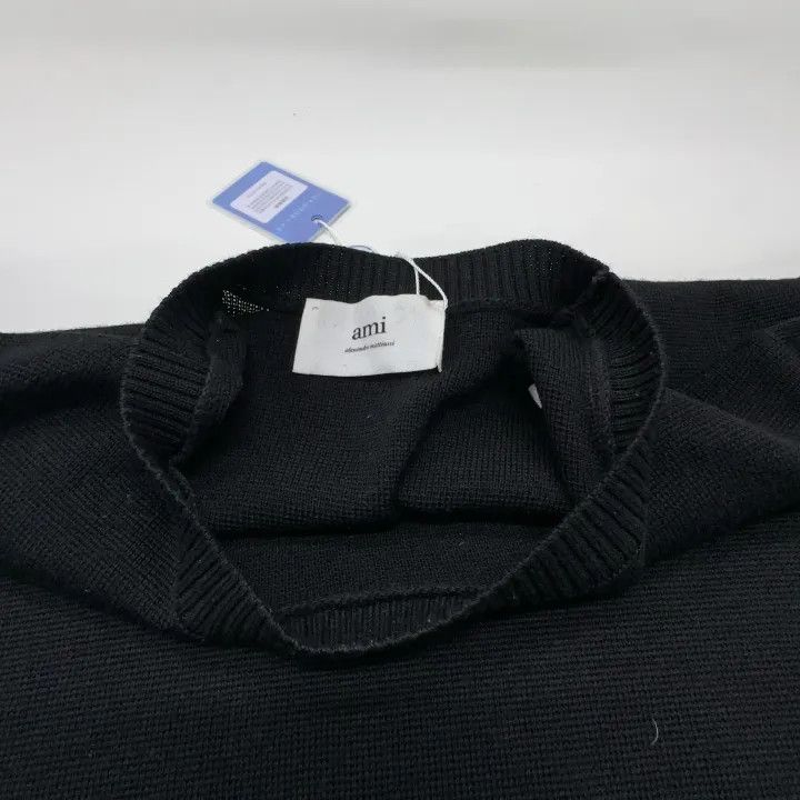 AMI AMIPARIS Black Heart Sweater for Men 0079 Size US L / EU 52-54 / 3 - 7 Thumbnail