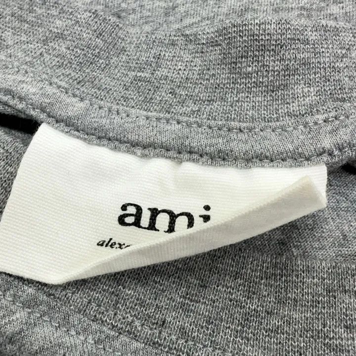 AMI AMIPARIS FW21 Logo Embroidered Grey T-Shirt 0079 Size US L / EU 52-54 / 3 - 4 Thumbnail