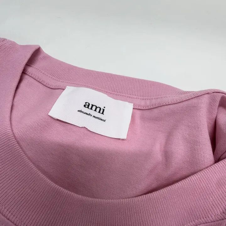 AMI AMIPARIS Candy Color Heart Logo T-Shirt 0079 Size US XXL / EU 58 / 5 - 6 Thumbnail