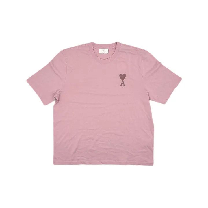 AMI AMIPARIS Candy Color Heart Logo T-Shirt 0079 Size US XXL / EU 58 / 5 - 2 Thumbnail