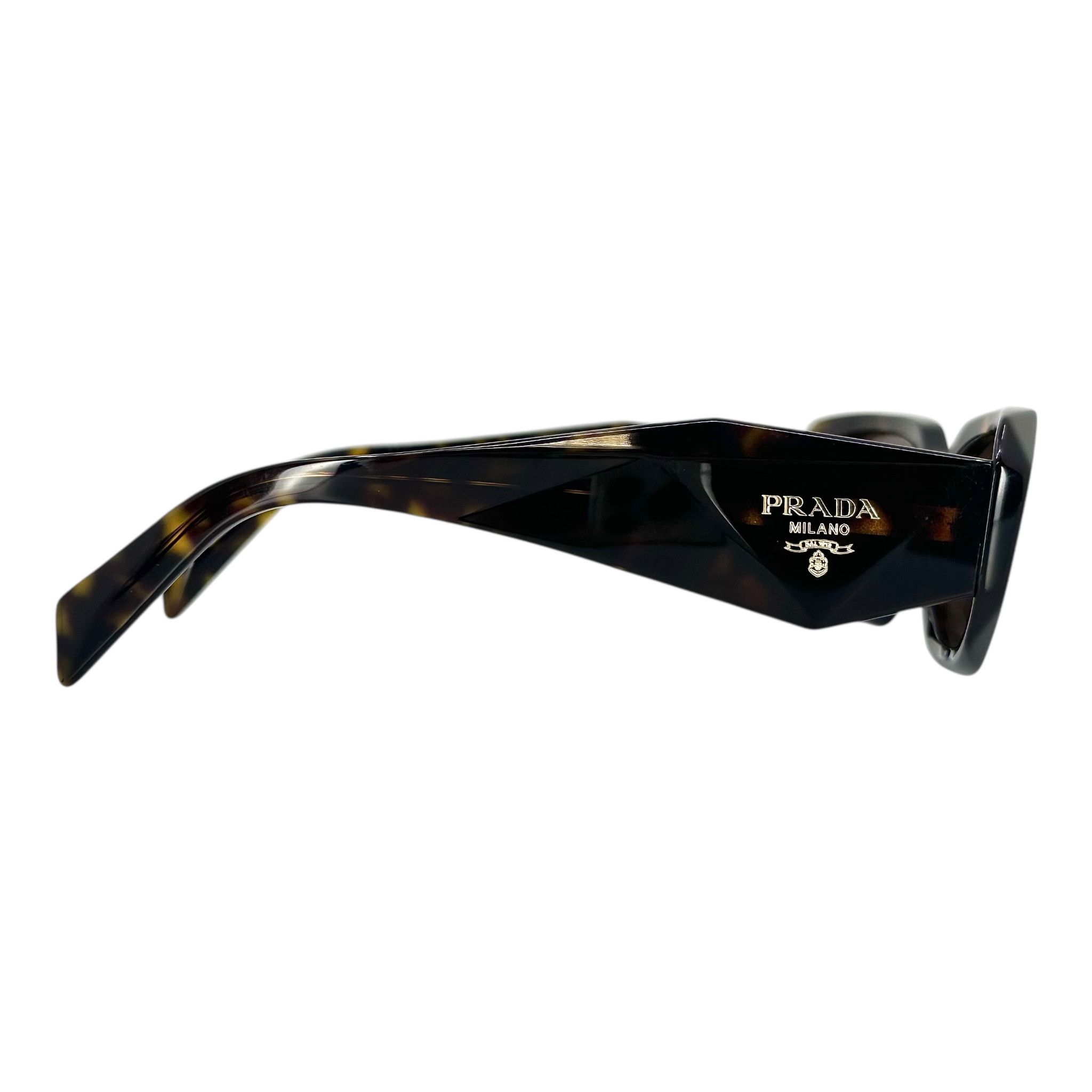 Prada Prada SPR17W Bold Rectangle Sunglasses - Tortoise Size ONE SIZE - 2 Thumbnail