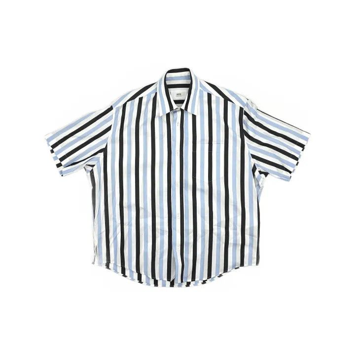 AMI AMIPARIS Striped Short Sleeve Shirt for All 0079 Size US S / EU 44-46 / 1 - 2 Thumbnail