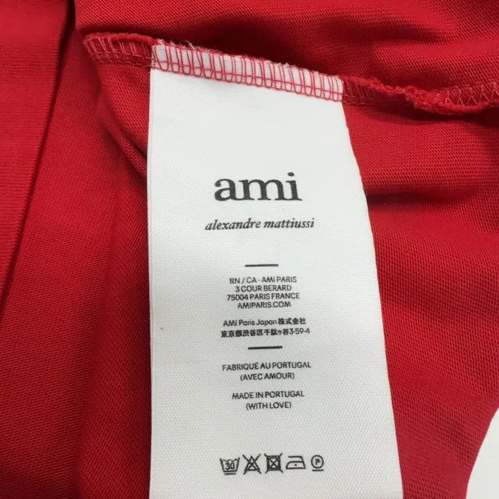 AMI AMI PARIS Red Heart Logo T-shirt 0079 Size US S / EU 44-46 / 1 - 4 Thumbnail