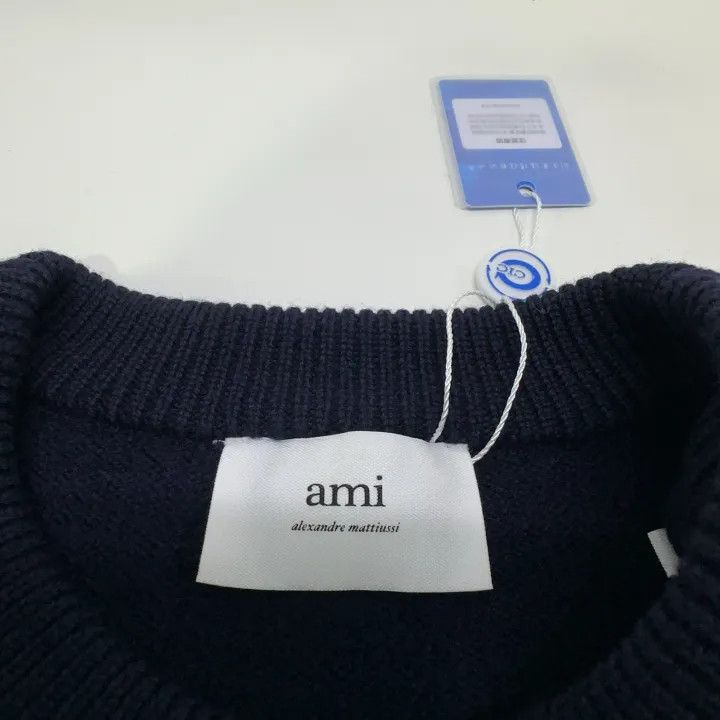 AMI AMIPARIS Letter Heart Embroidered Oversized Sweater 0079 Size US L / EU 52-54 / 3 - 7 Thumbnail
