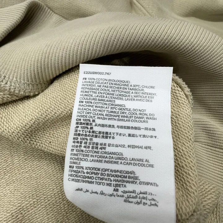 AMI AMIPARIS SS22 Beige Heart Logo Sweatshirt 0079 Size US S / EU 44-46 / 1 - 6 Thumbnail