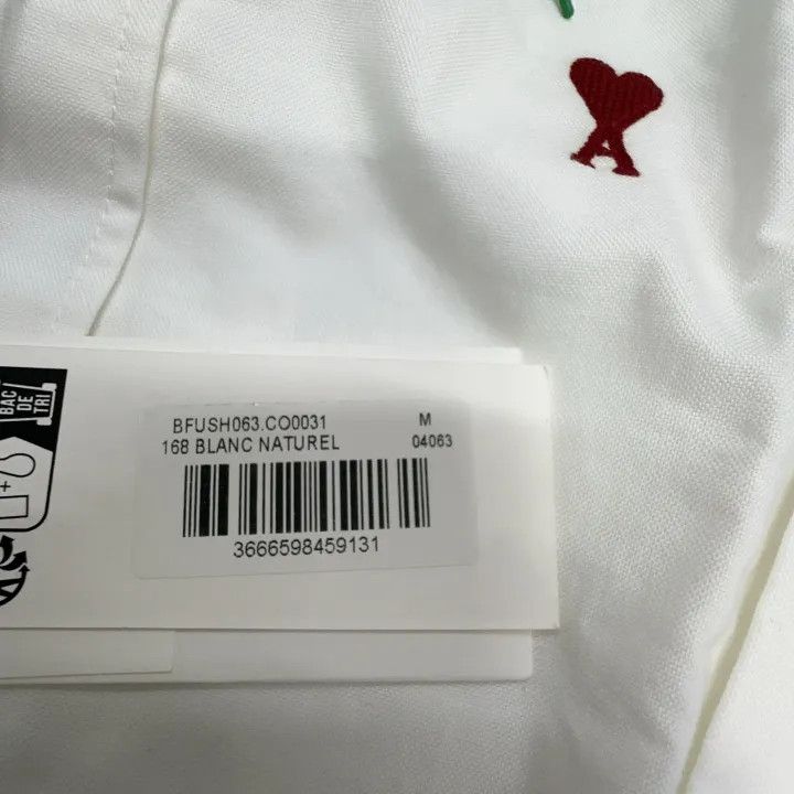 AMI AMIPARIS Long Sleeve Embroidered Logo Shirt 0079 Size US M / EU 48-50 / 2 - 2 Thumbnail