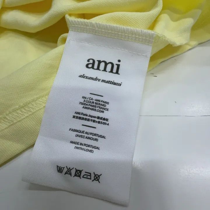 AMI AMIPARIS SS22 Candy Color Heart Logo T-Shirt 0079 Size US S / EU 44-46 / 1 - 4 Thumbnail