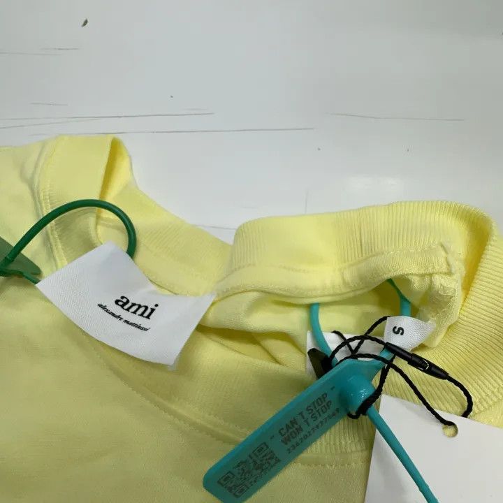 AMI AMIPARIS SS22 Candy Color Heart Logo T-Shirt 0079 Size US S / EU 44-46 / 1 - 2 Thumbnail