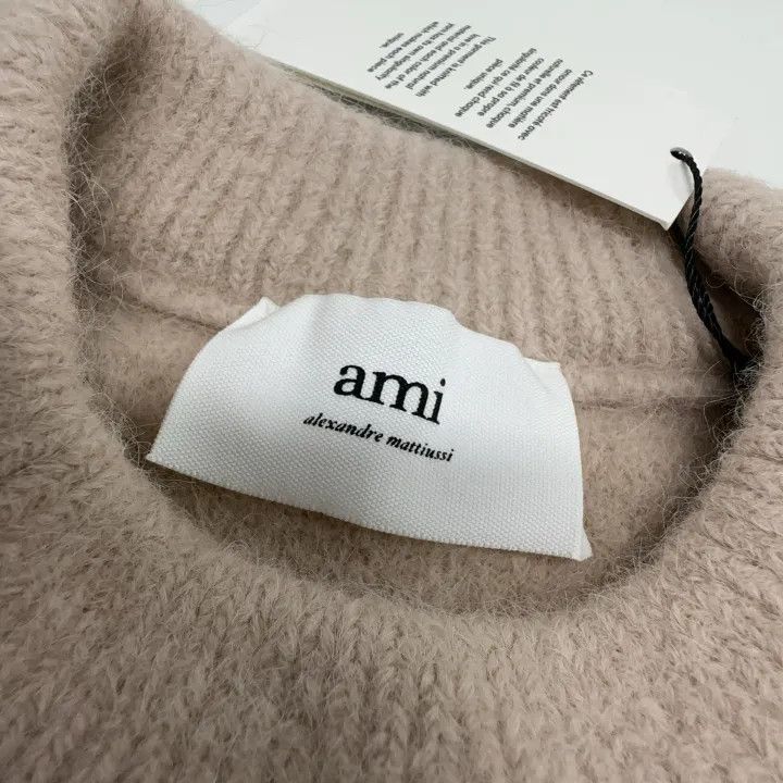 AMI Ami Paris Pink Heart Sweater for Men 0079 Size US L / EU 52-54 / 3 - 4 Thumbnail