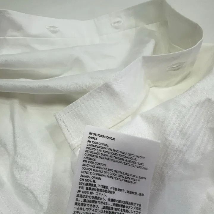 AMI AMIPARIS White Long Sleeve Embroidered Shirt 0079 Size US L / EU 52-54 / 3 - 7 Thumbnail