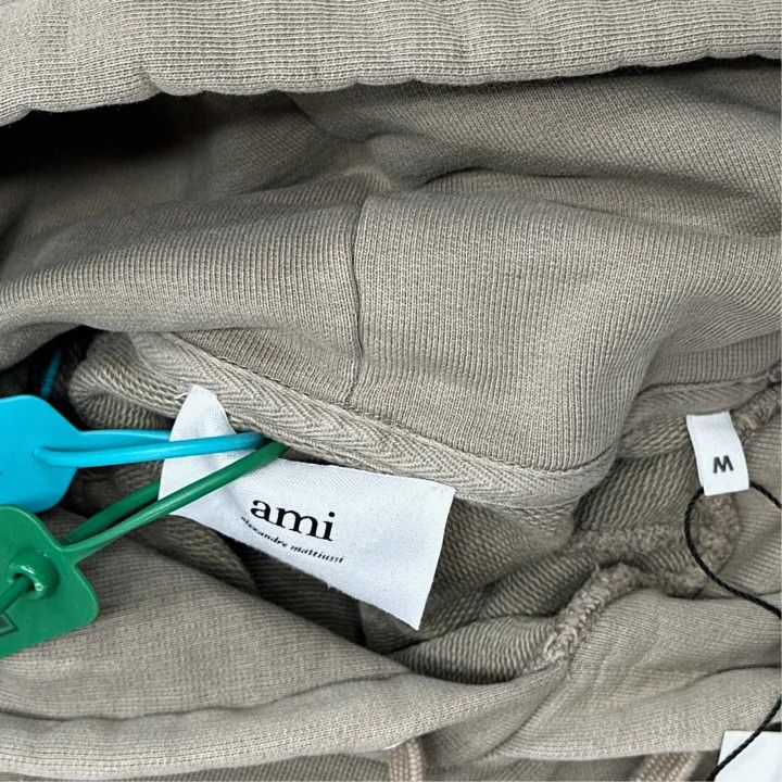 AMI Ami De Coeur Logo Hoodie in Camel Brown 0079 Size US M / EU 48-50 / 2 - 2 Thumbnail