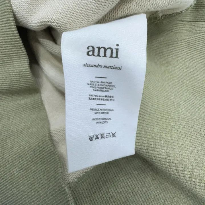 AMI AMIPARIS Cotton Long Sleeve Hoodie with Heart Embroidery 0079 Size US XXL / EU 58 / 5 - 3 Thumbnail